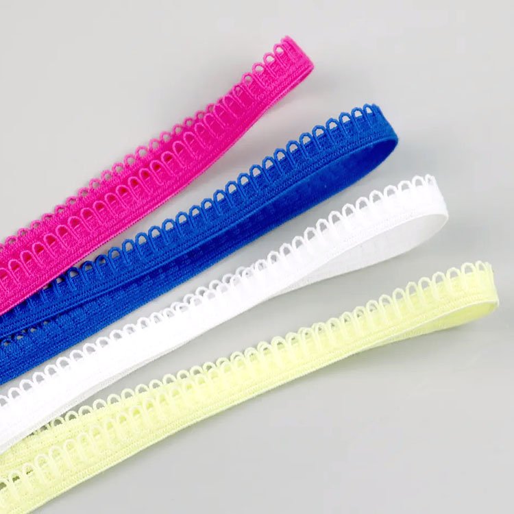 Sewing Underwear Picot Lace Trim Elastic Webbing Belt Picot Bud Edge Stretch Webbing Band for Clothes Underwear