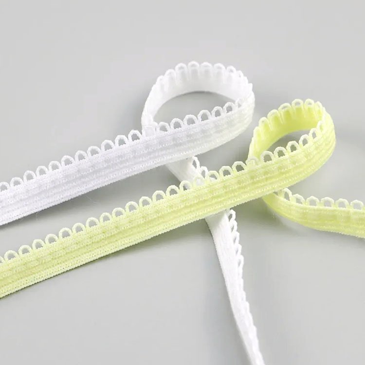 Sewing Underwear Picot Lace Trim Elastic Webbing Belt Picot Bud Edge Stretch Webbing Band for Clothes Underwear