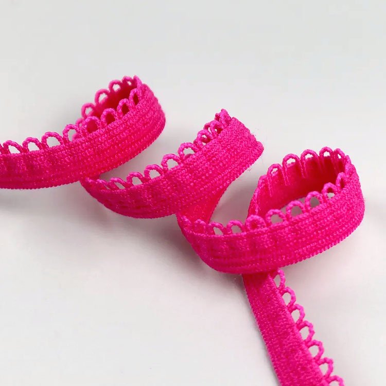 Sewing Underwear Picot Lace Trim Elastic Webbing Belt Picot Bud Edge Stretch Webbing Band for Clothes Underwear