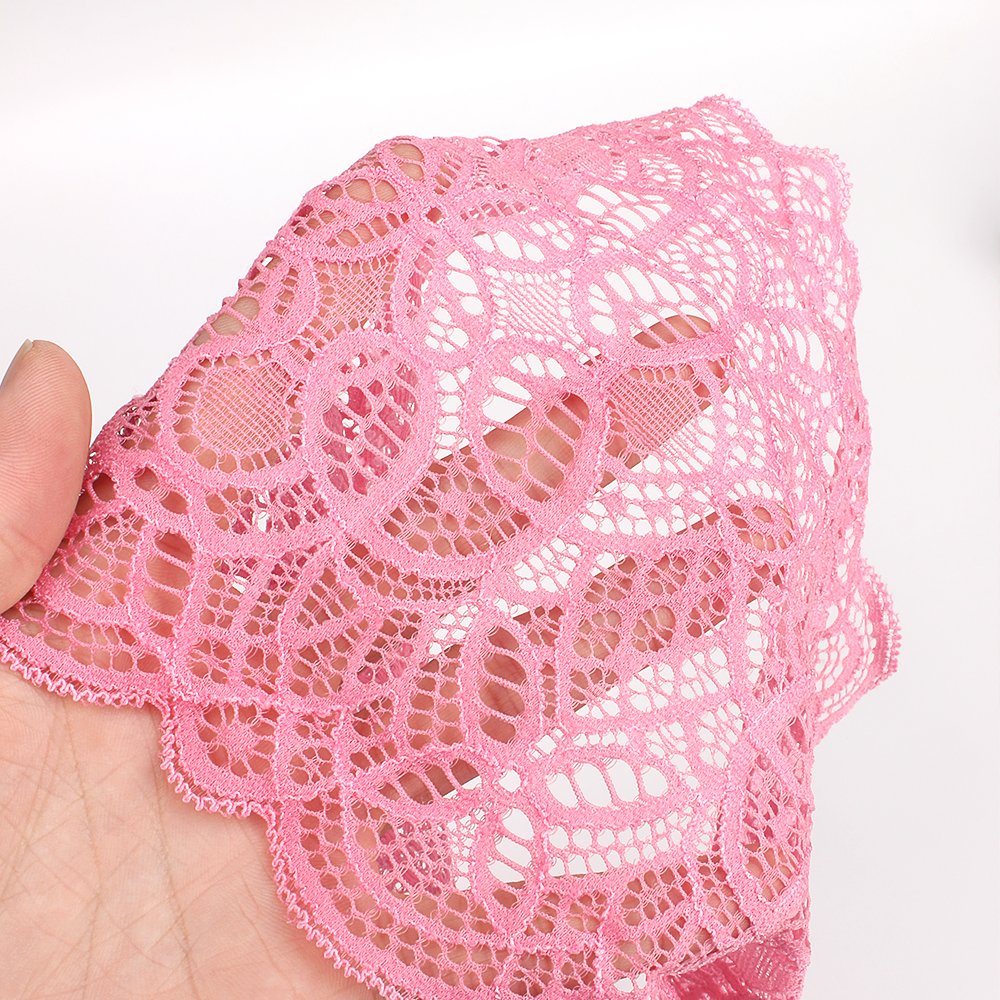 For Wedding Dress Factory Customization Beautiful Lace DIY Making Lace Warp Knitting Customized Elastic Lace
