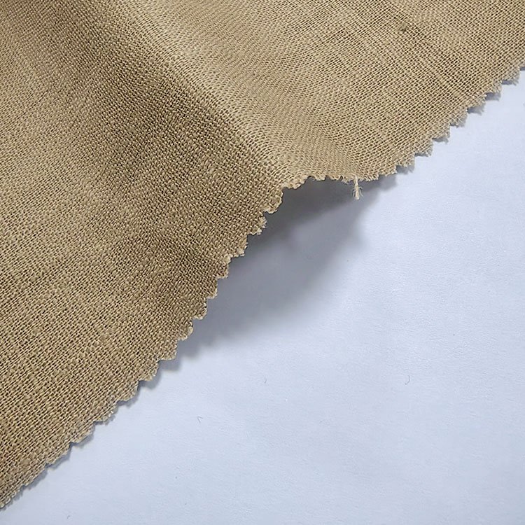 High Quality Ramie 8/8 slub sand washed Scree ramie/cotton woven blended fabric for clothing in stock