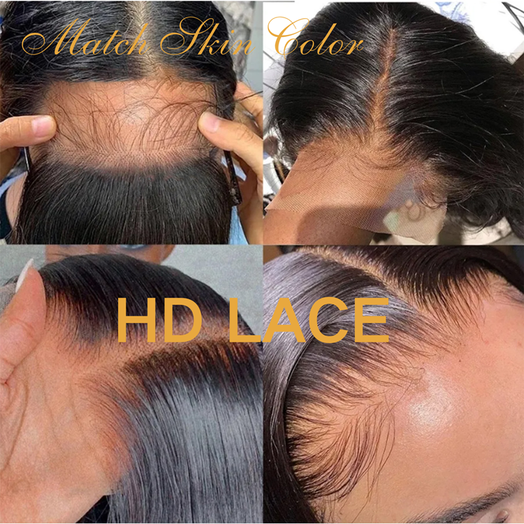 Wholesale Peruvian Hair Wig 30inch Straight Human Hair Wigs Density 180% 250% Glueless Swiss HD Lace Front Wigs For Black Women