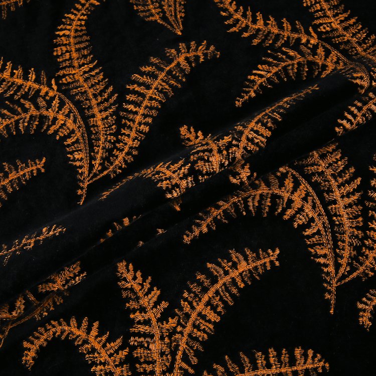 HA-14320B Manufacturers wholesale custom spandex polyester velvet embroidery fabrics for clothing with embroidery
