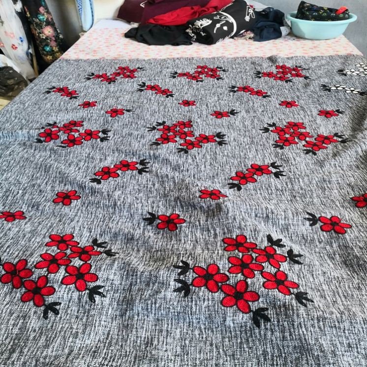 Factory Direct Embroidery Fabric In Cotton