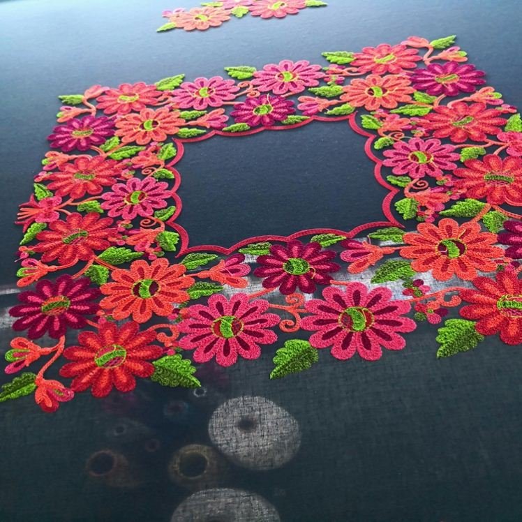 Factory Direct Embroidery Fabric In Cotton