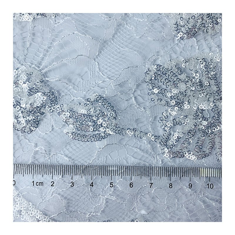 Factory supply discount price Lace wafer embroidery fabric embroidery luxury lace for wedding dress 100% polyester for dress