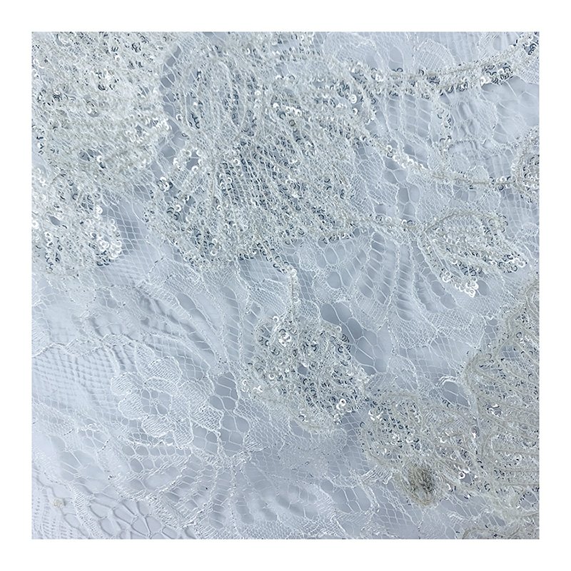 Factory supply discount price Lace wafer embroidery fabric embroidery luxury lace for wedding dress 100% polyester for dress