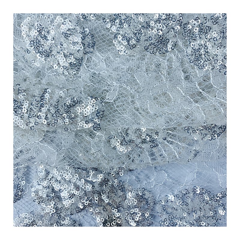 Factory supply discount price Lace wafer embroidery fabric embroidery luxury lace for wedding dress 100% polyester for dress