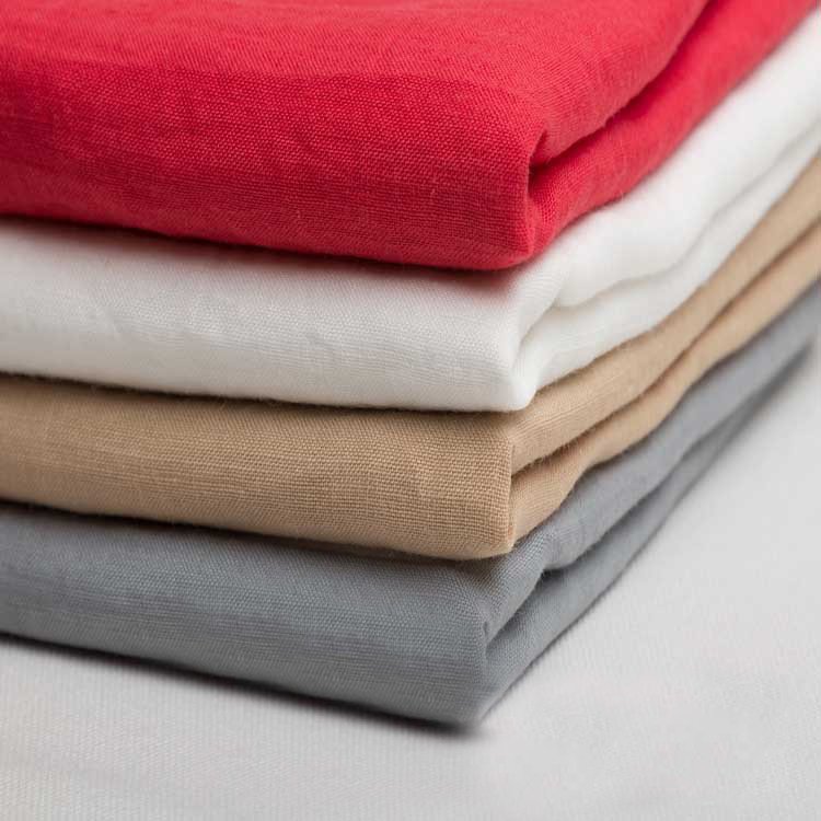 China manufacturer wholesale wash dyed textile pure ramie fabrics custom cloth material woven 100% ramie fabric for sale