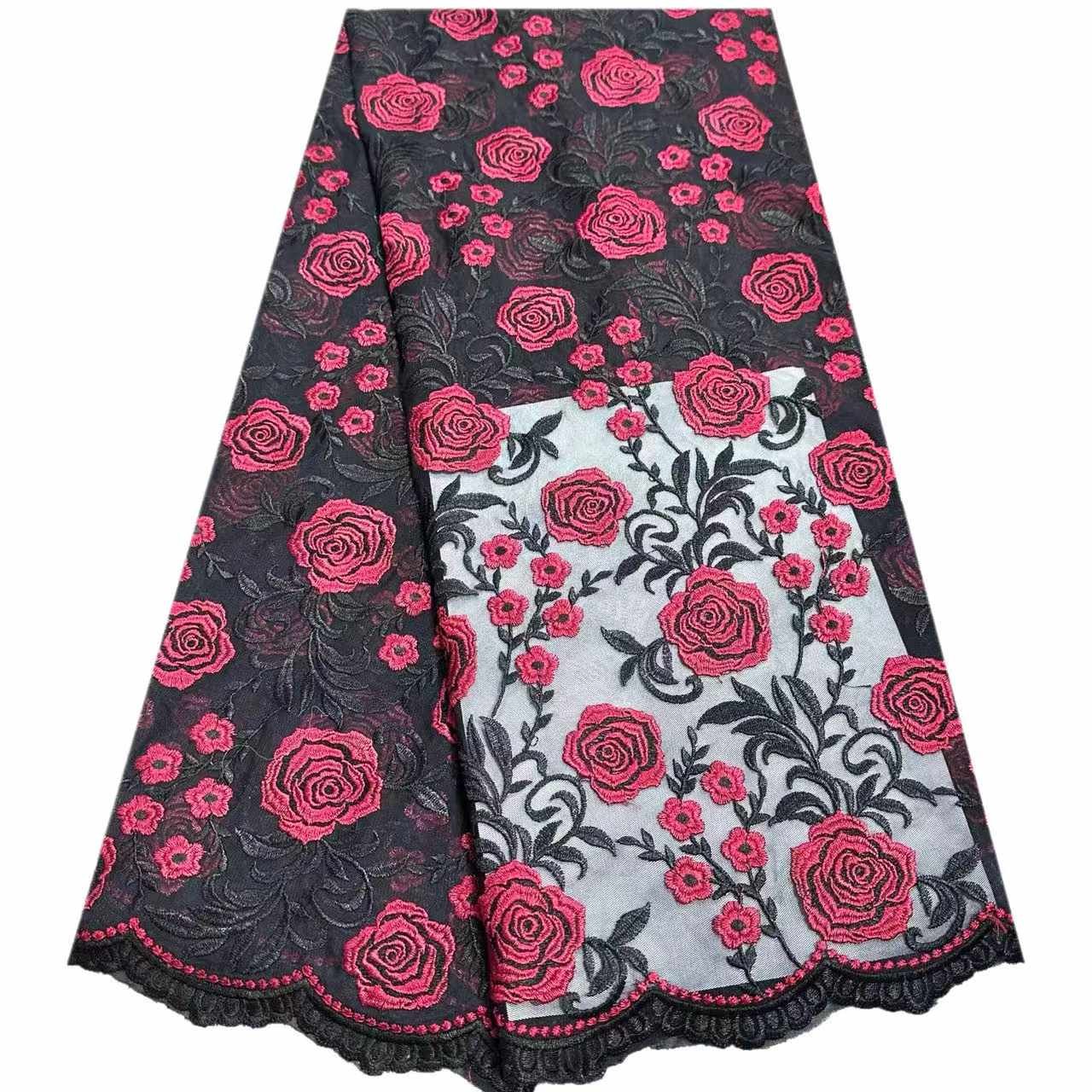 tulle lace Party Wedding Water Soluble Embroidered lace Fabric Ladies Voile Fabric Plain Eyelet