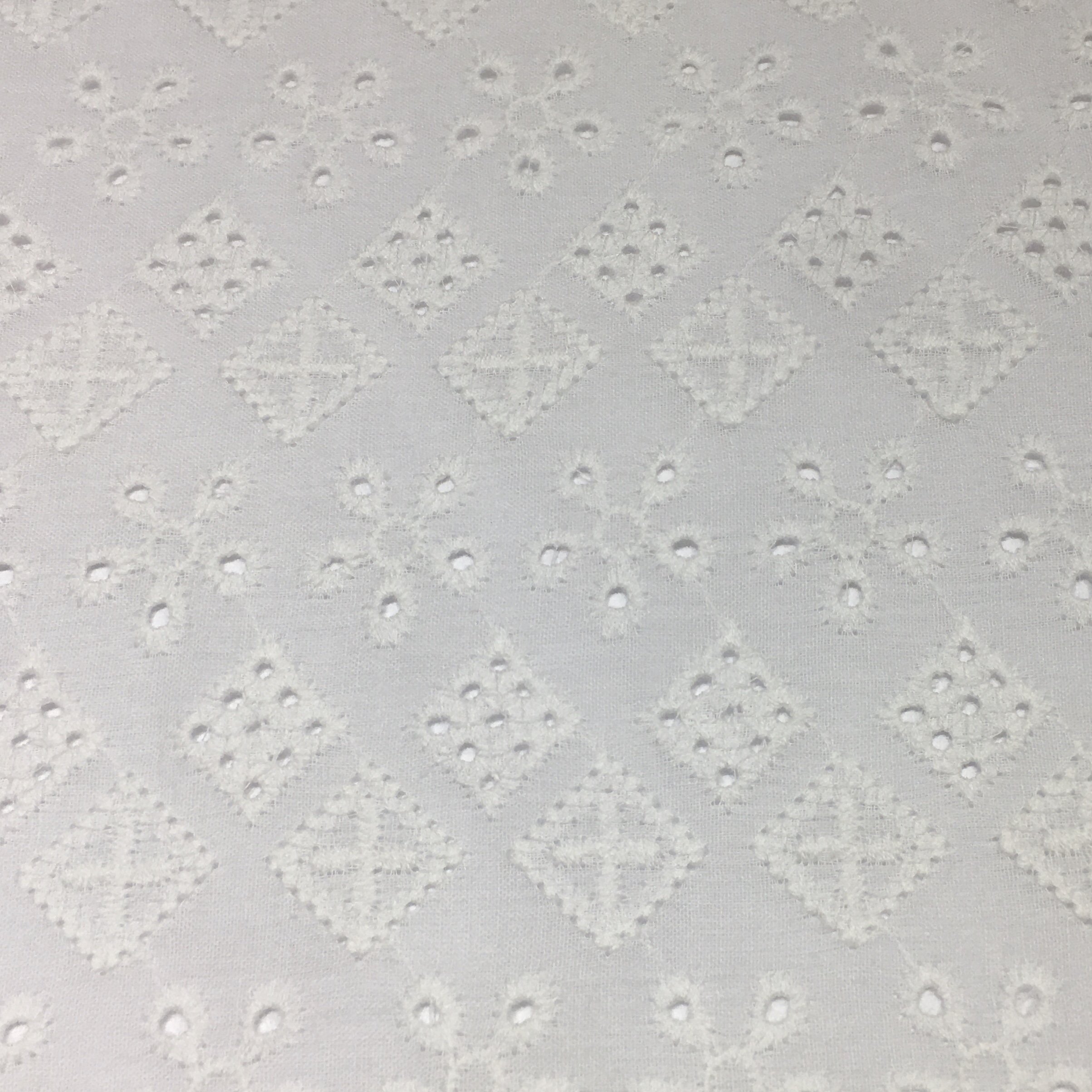 RXF2169 cotton eyelet white stock embroidery lace