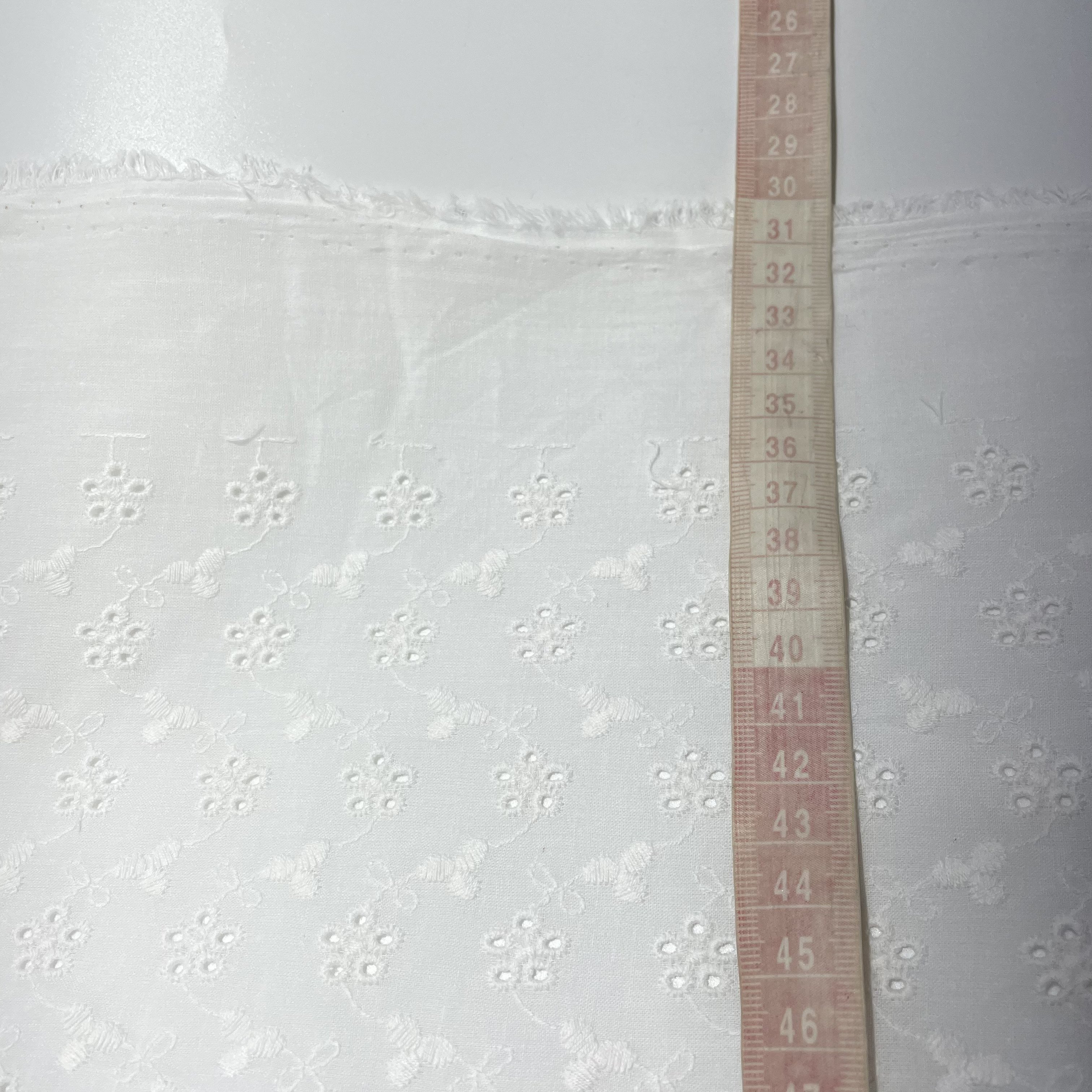 RXF2169 cotton eyelet white stock embroidery lace