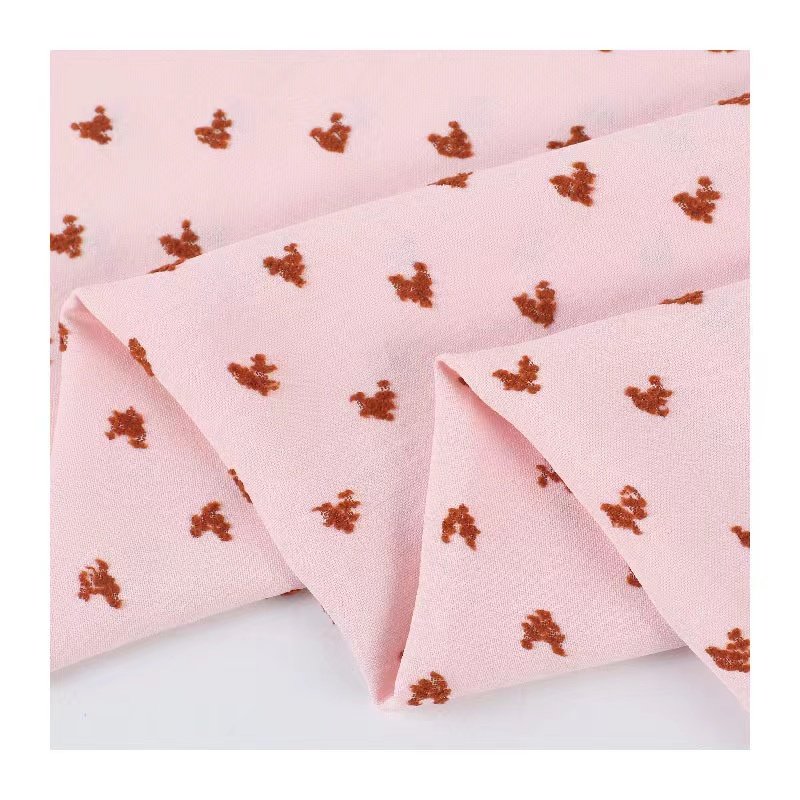 Good quality 100% Polyester Crink Airflow Crepe embroidery fabric for dresses