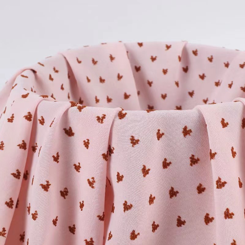 Good quality 100% Polyester Crink Airflow Crepe embroidery fabric for dresses