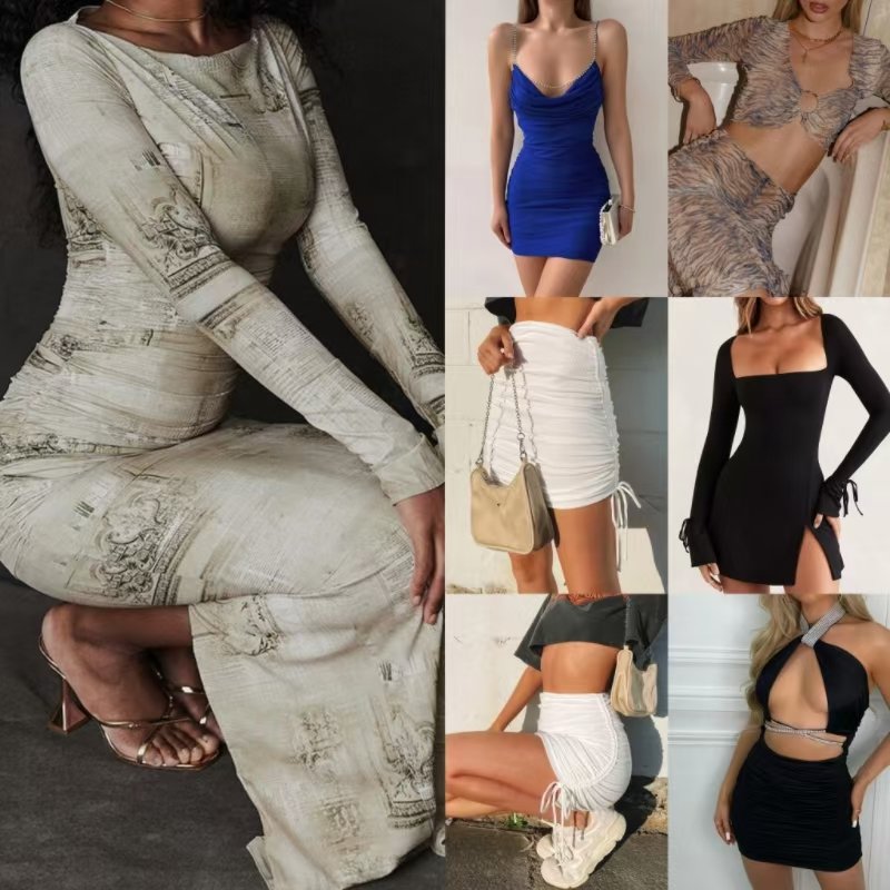 S-3XL 2024 Summer Hot sale Rib Knit Bodycon Backless Sundresses Sun Dress Plus Size Elegant Women Casual Dress