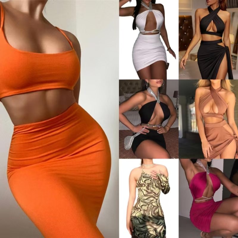 S-3XL 2024 Summer Hot sale Rib Knit Bodycon Backless Sundresses Sun Dress Plus Size Elegant Women Casual Dress