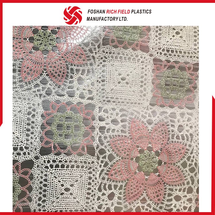 Lace printed tablecloth in rolls
