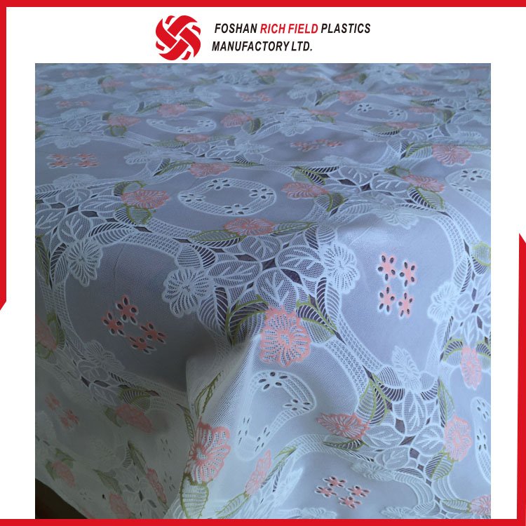 Lace printed tablecloth in rolls