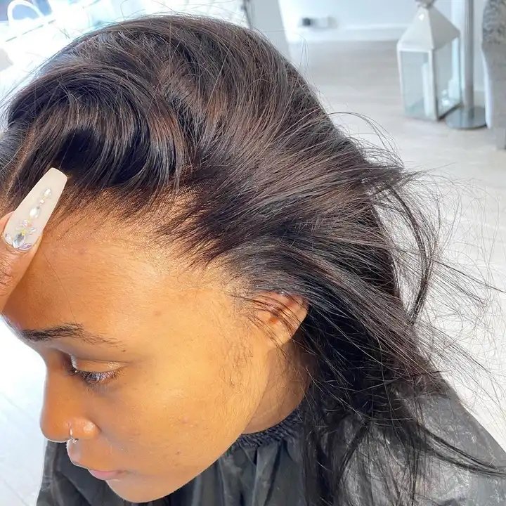 Wholesale 13x4 13x6 Transparent Hd Lace Wig For African Black Women 12a Full Hd Lace Frontal Wig Raw Human Hair Lace Front Wig