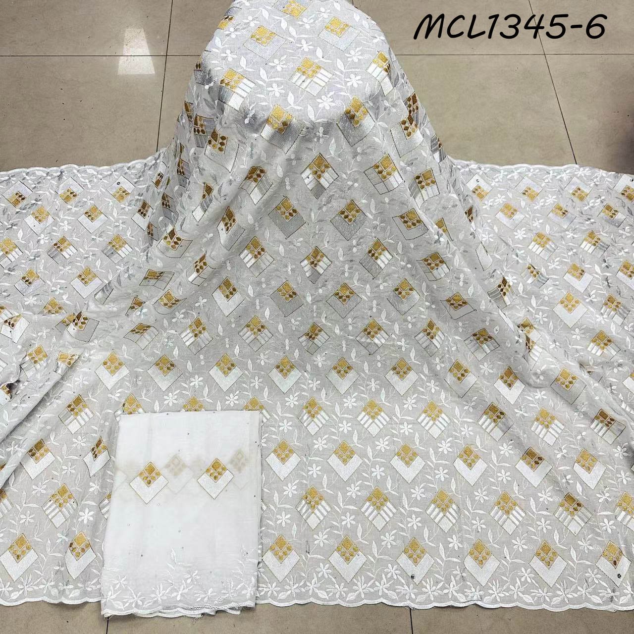 Wedding Dress 2024 Embroidery African Swiss Voile Lace Fabric Heavy Quality for Party 100% Cotton Sustainable Embroidered