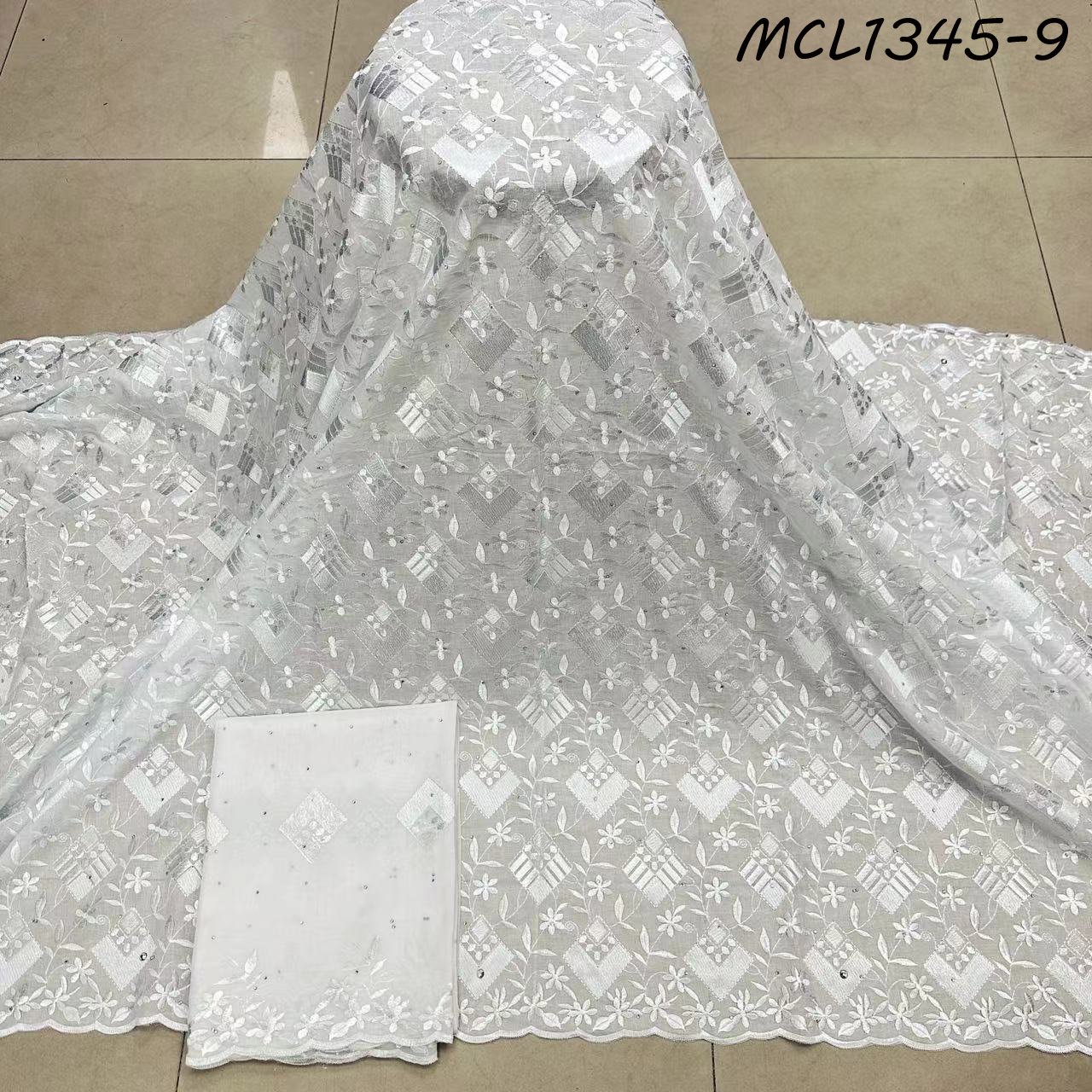 Wedding Dress 2024 Embroidery African Swiss Voile Lace Fabric Heavy Quality for Party 100% Cotton Sustainable Embroidered