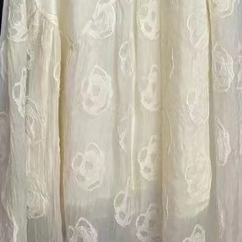 Custom pattern luxury mesh lace fabric polyester flower jacquard embroidery fabric for dress for wedding