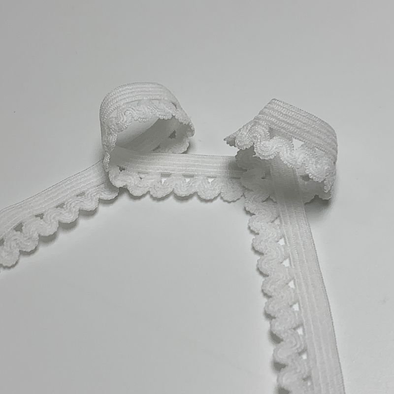 GUANGDONG XINDE Sew Accessories Underwear Picot Bud Edge Elastic Webbing Band Nylon Picot Lace Webbing Belt For Bra Garment
