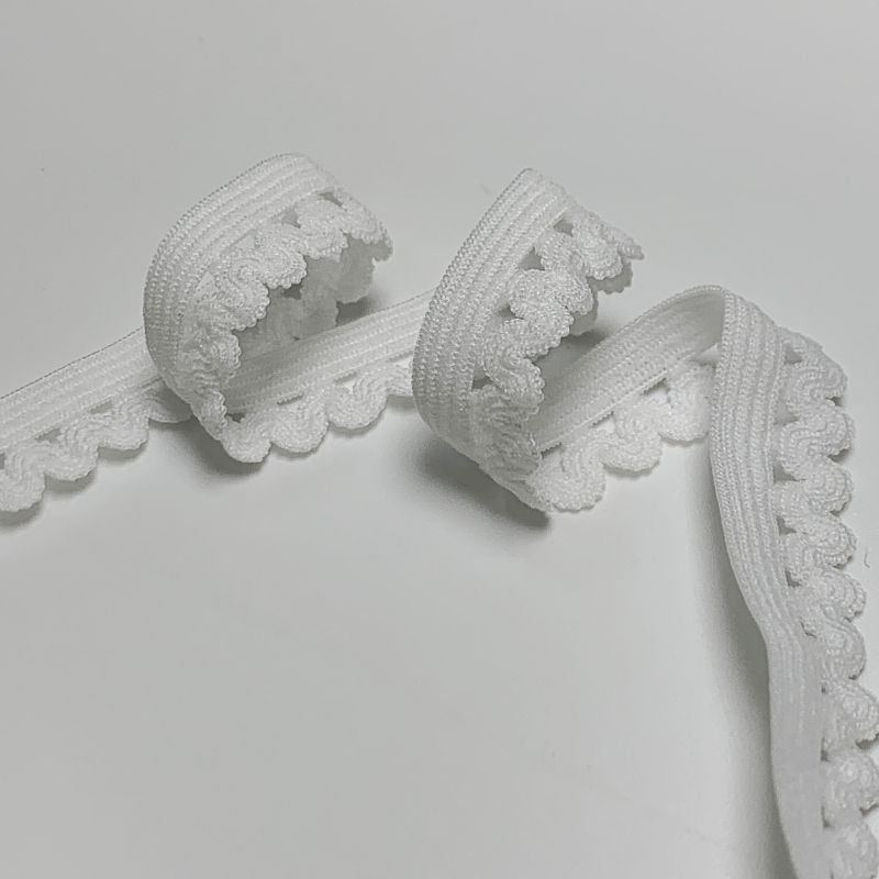 GUANGDONG XINDE Sew Accessories Underwear Picot Bud Edge Elastic Webbing Band Nylon Picot Lace Webbing Belt For Bra Garment