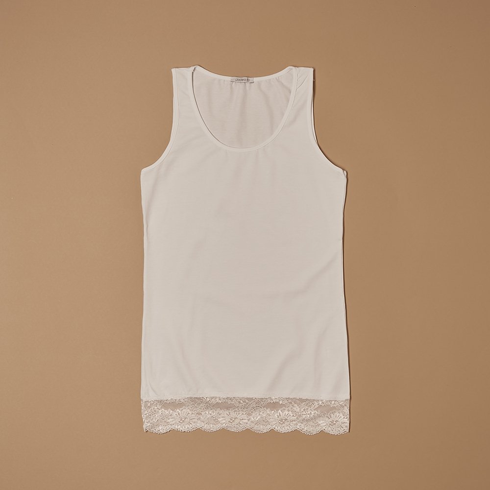 Hot Sale Superior Quality Regular Length Anti-Pilling Chic Women's Tank Tops With Lace Decoration