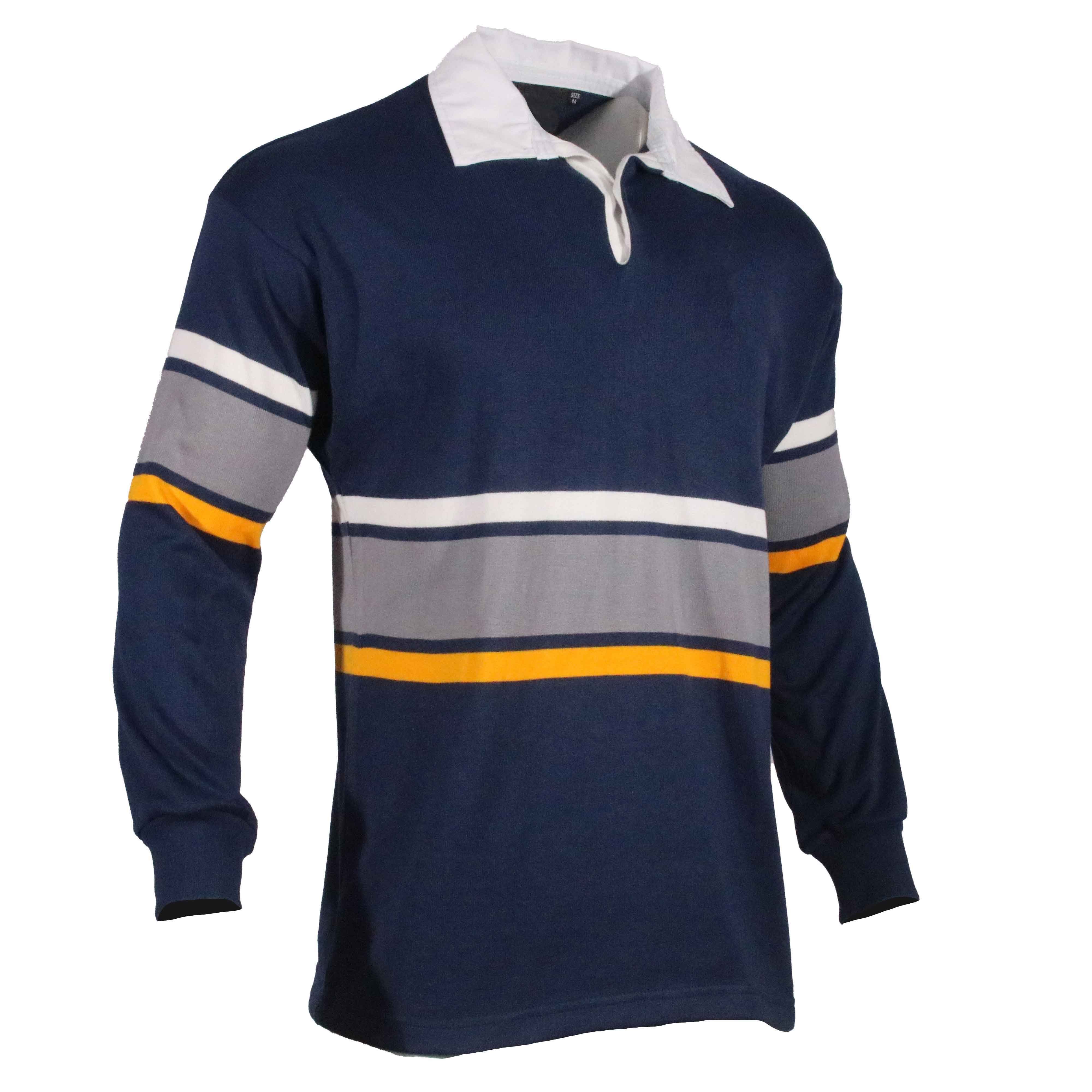 2024 School Leaver Custom Stripe Long Sleeve Knit Jersey Shirt Unisex Rugby Jumper