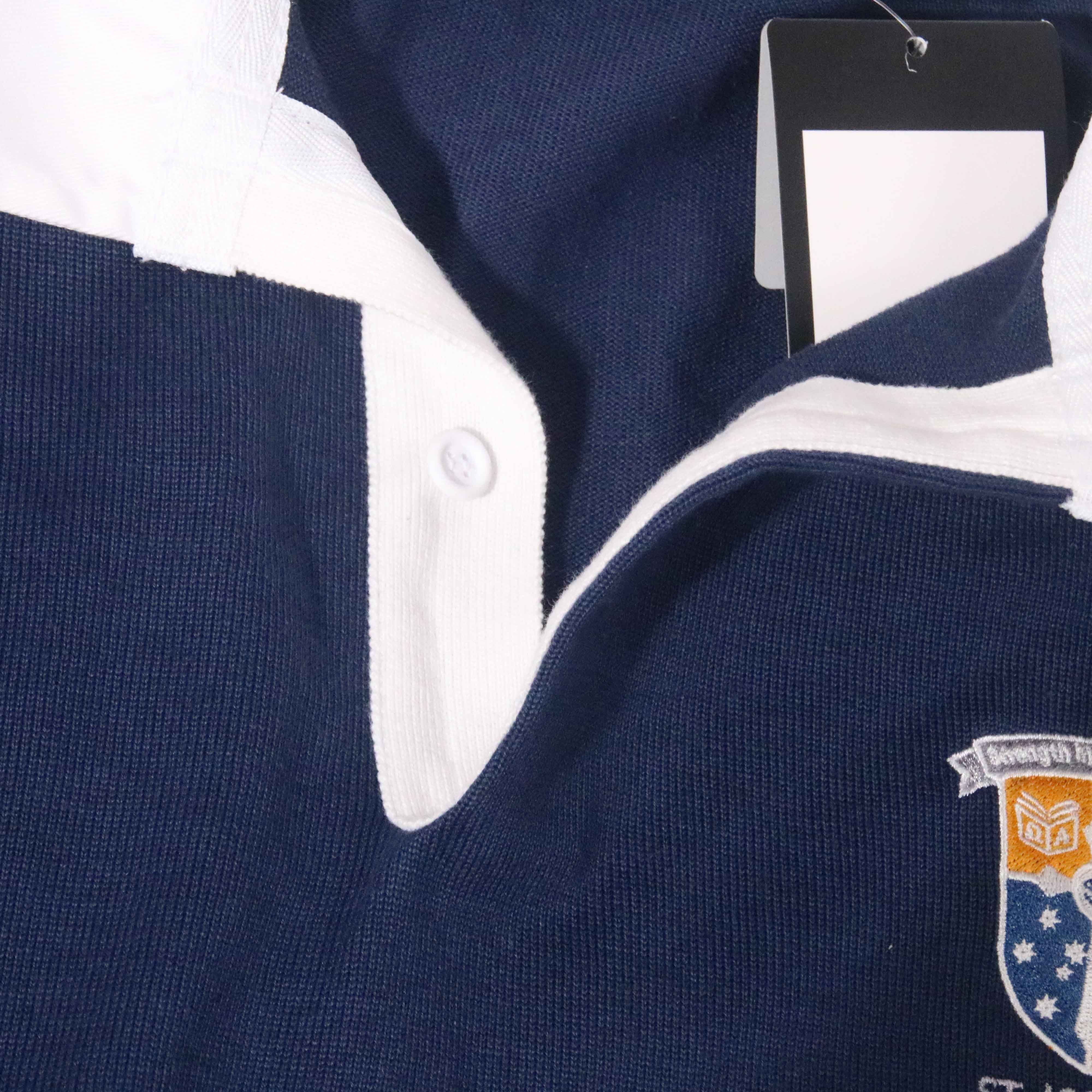 2024 School Leaver Custom Stripe Long Sleeve Knit Jersey Shirt Unisex Rugby Jumper