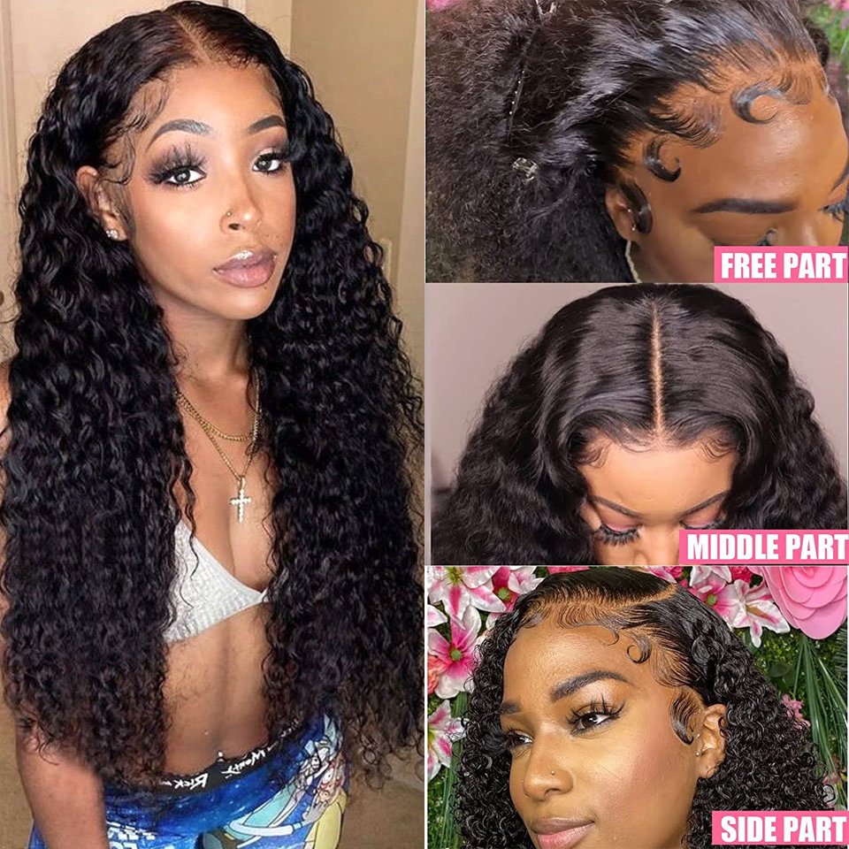 Cheap Kinky Curly Hd Lace Frontal Wigs Raw Peruvian 13X6 Hd Human Hair Lace Front Wigs Human Hair Full Lace Wigs For Black Women