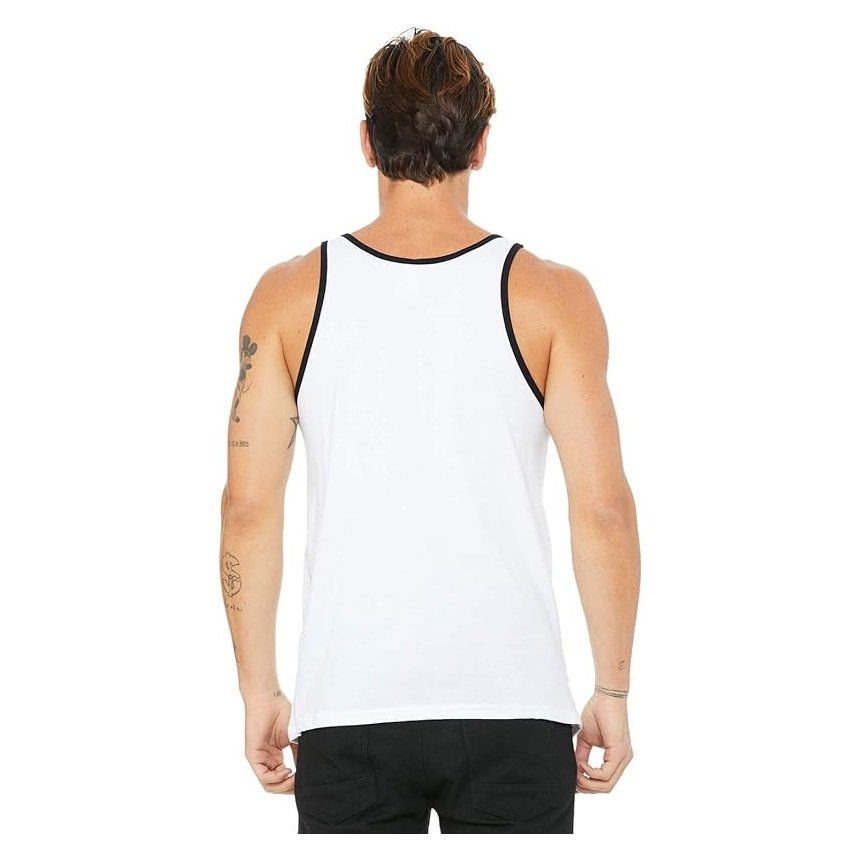Whole sale cheap plain solid color 100% cotton single jersey sleeve less O neck men's tank top from Bangladesh best price