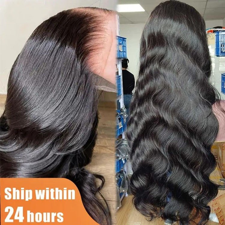 Wholesale glueless Lace Front Wig raw Brazilian Hair HD Lace Frontal Wig,Virgin remy Human Hair Full Lace Wig for black women