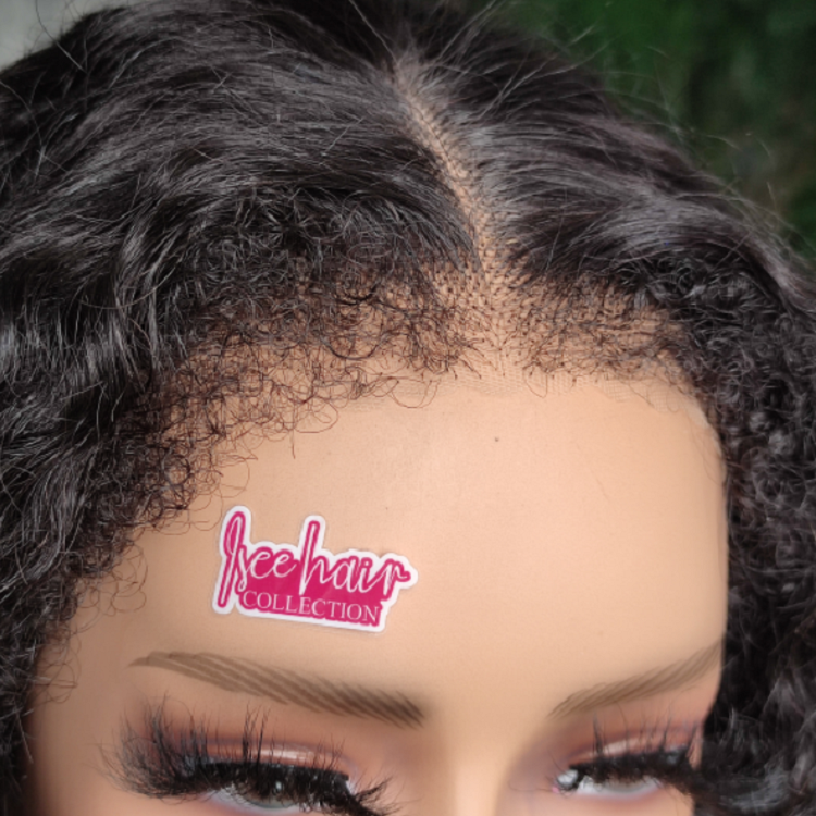 ISEE New Launched Type 4 Hairline HD Lace Front Wig Natural Density Water Wave with Curly Edges