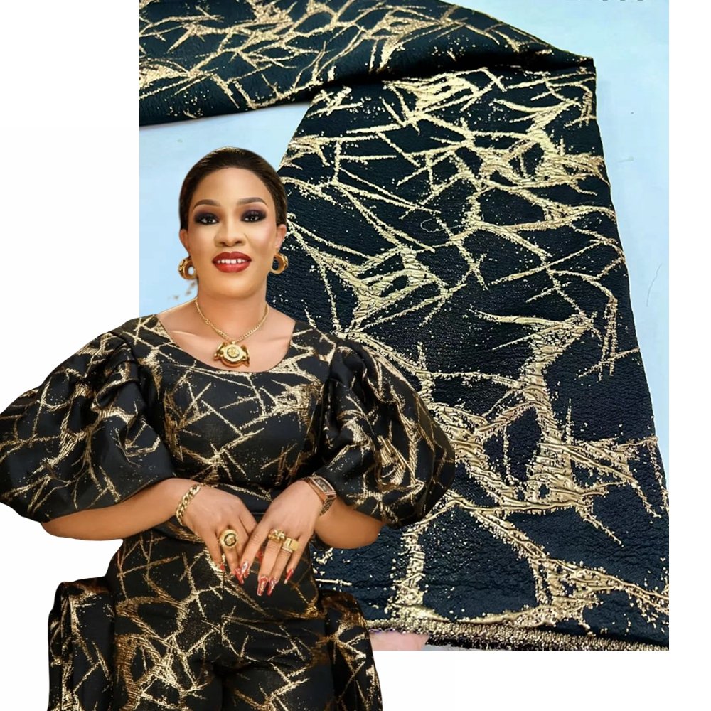 Cheap Plain Color Silk Brocade Fabric For Dress Good Quality Jacquard Lace Fabrics Embroidery Fabric