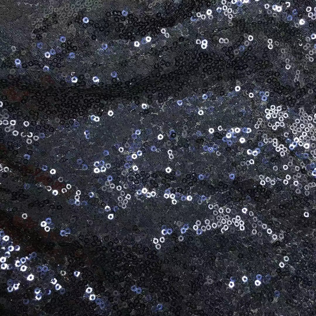 2024 Multicolored Textile Sequin Fabric Polyester Satin Fabric With Shiny Sequin Fabric Dress for Whole Sale