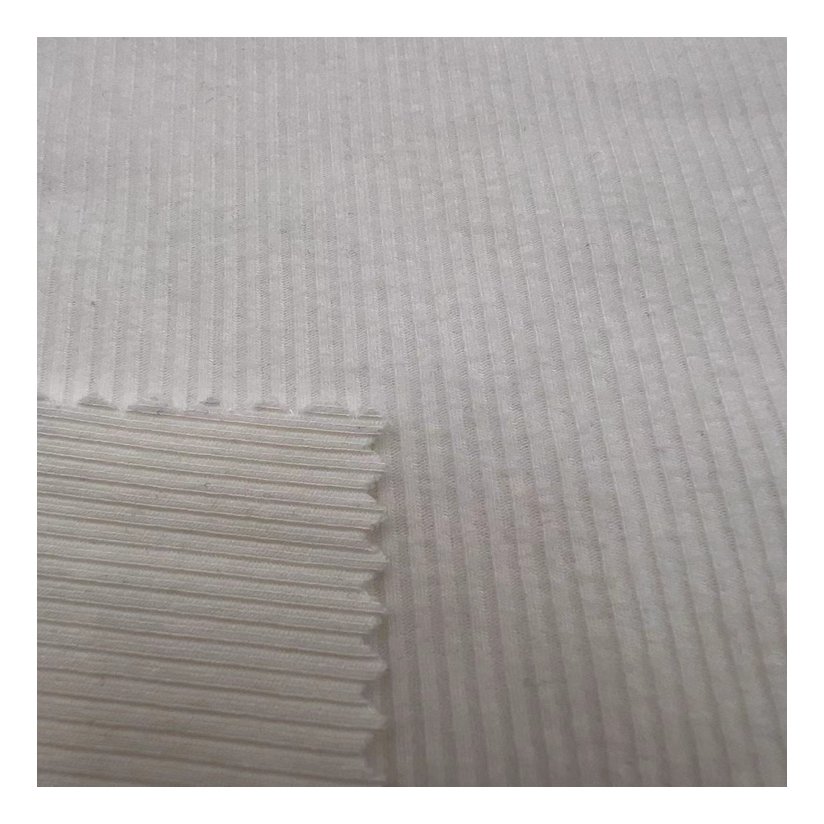 Garment 270gsm wide brush rib fabric 65%rayon 30% polyester 5%spandex stretch rib fabric for clothing and women dress