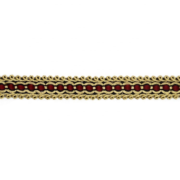 Wholesale Custom Gold Metallic Gimp Braid Trims Crocheted Lace Decorations for Garments 1000 Yards MOQ