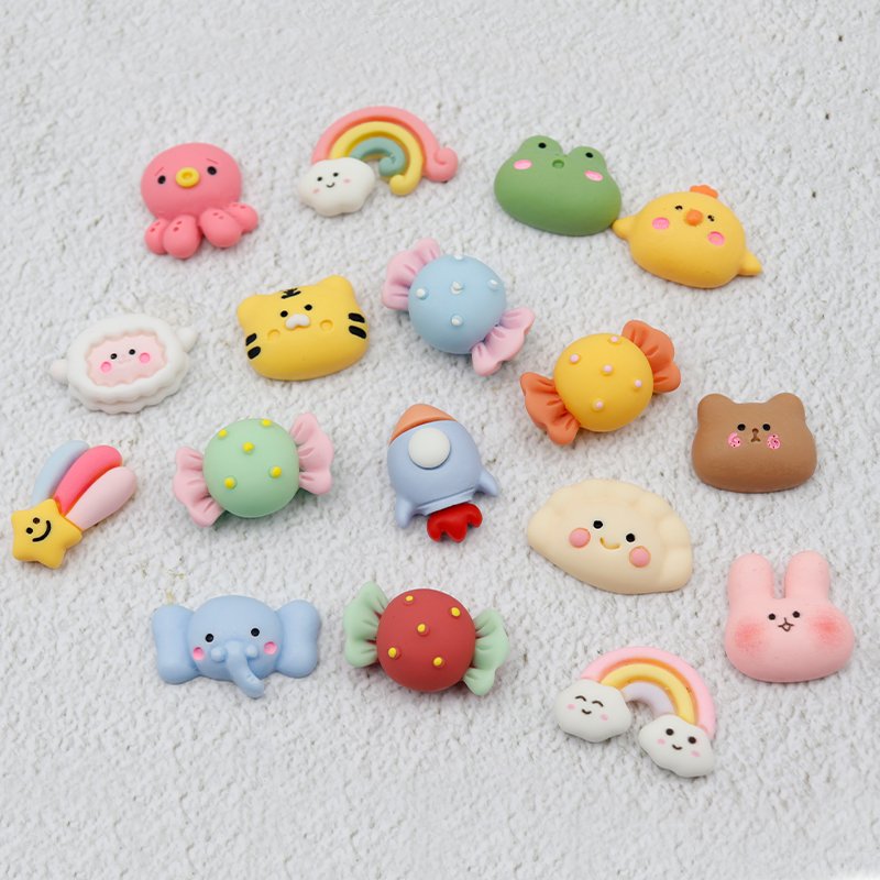 Explore the Floral Charm: Perforated Plastic charms Pattern random send out pcs