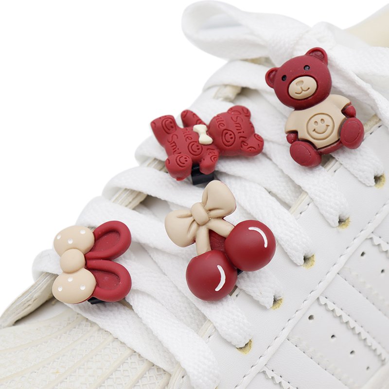 Explore the Floral Charm: Perforated Plastic charms Pattern random send out pcs