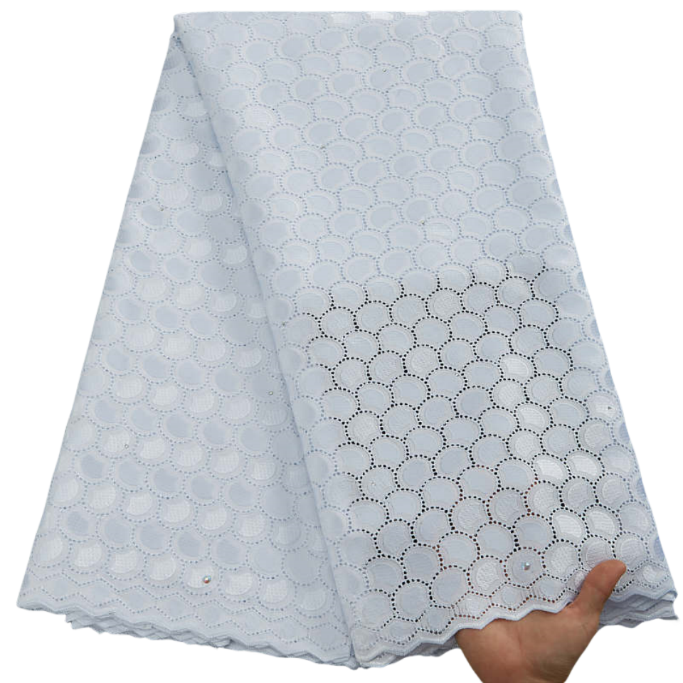 Modern Elegant Lace Fabric for Evening Dress Wedding Dress High Quality 100%cotton Embroidery Fabrics 100% Polyester Sustainable