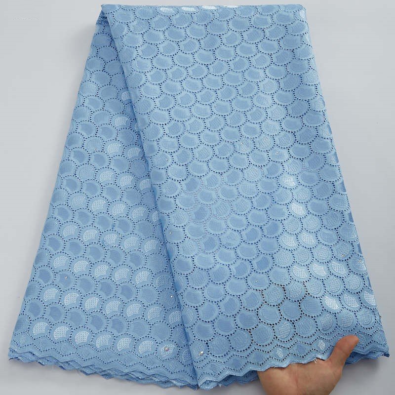 Modern Elegant Lace Fabric for Evening Dress Wedding Dress High Quality 100%cotton Embroidery Fabrics 100% Polyester Sustainable