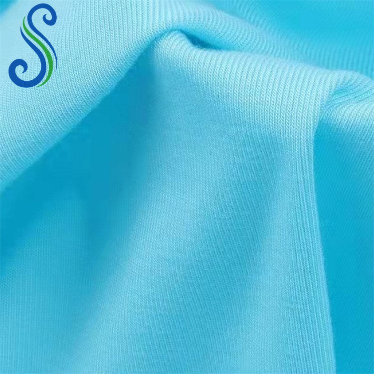 Anti Bacterial Anti Odor 95%Bamboo 5%Spandex 1x1 Rib Knit Stretch Fabric for Women Clothes