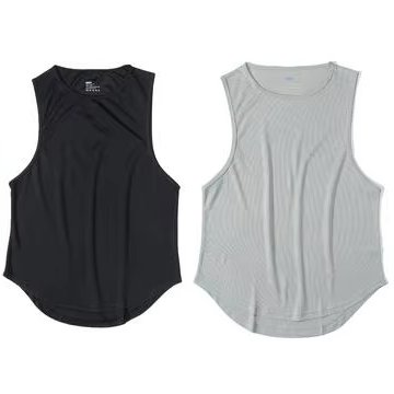 Custom sportswear Blank 100%Cotton Gym Fitness Bodybuilding stringer Men Print Muscle Drop Armhole Workout Tank Top From BD