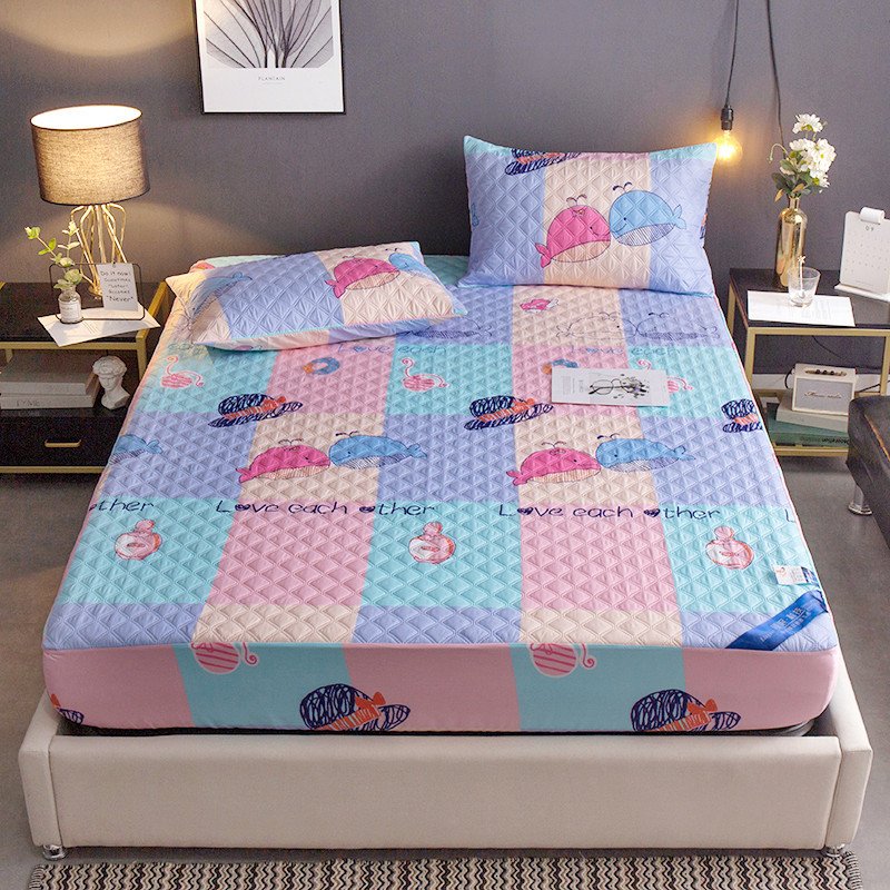 King size bed cover pillow single piece mattress protector pressure-relieving fixed all-inclusive factory direct wholesale