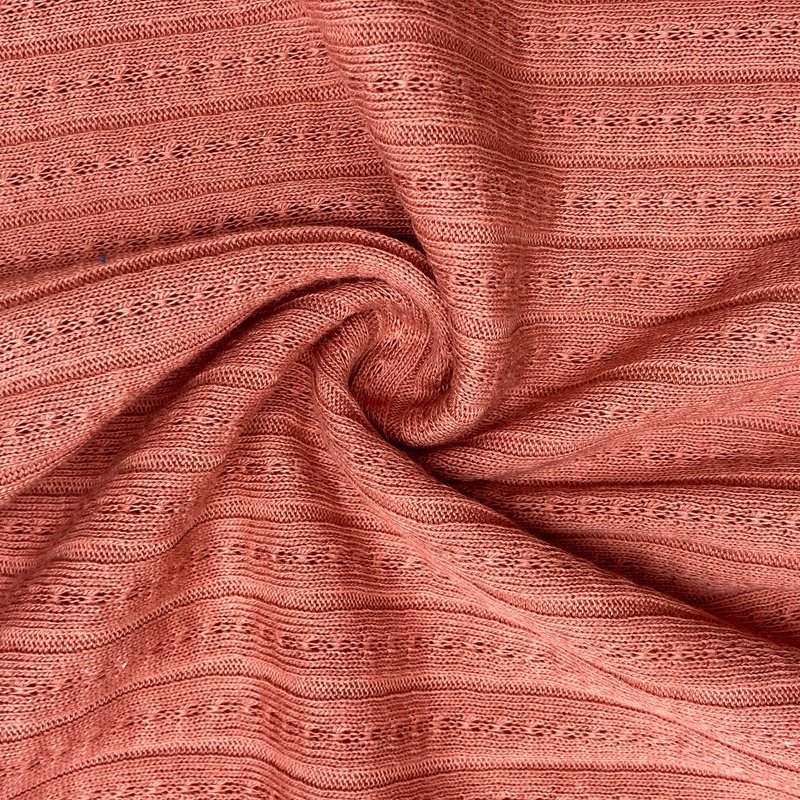 Soft quality ribbed 60% cotton 40% polyester knit solid 210GSM CVC jacquard rib fabric for cardigan
