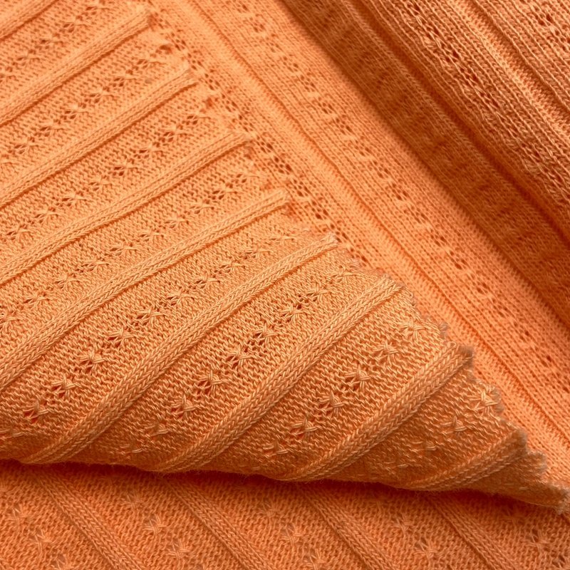 Soft quality ribbed 60% cotton 40% polyester knit solid 210GSM CVC jacquard rib fabric for cardigan