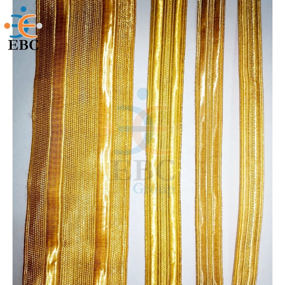 Braid Gold Bullion Wire for Service Uniform Fancy Costume Sequin Fabric Custom Sizes & Colors Economy Bulk by Export Belt Corp.