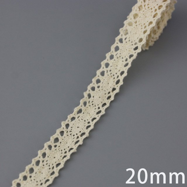 Ribbons Fabric (5meter/roll) 20mm White Beige Decoration Embroidered Lace Net Handmade Mesh Fabric 100% Cotton Large Heart Mesh
